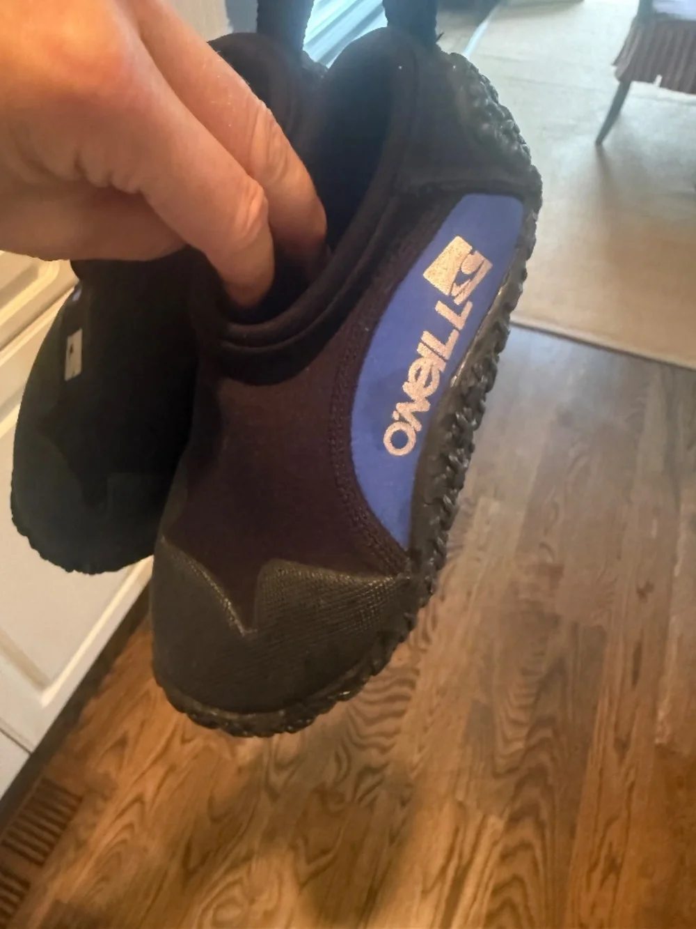 O’Neill Kids Reef Water Shoes Blue Black Neoprene Aqua Socks Size 1-2 Large